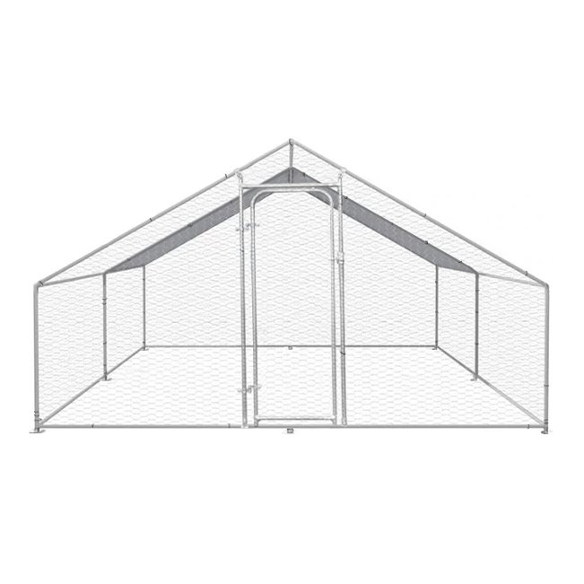 Cotet exterior din otel galvanizat pentru pasari 400x300x195cm